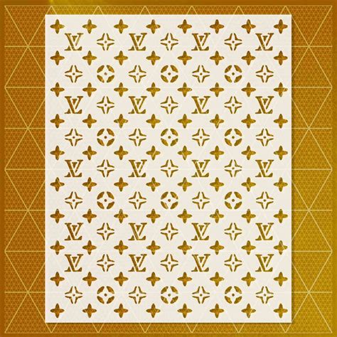 louis vuitton stencil pattern